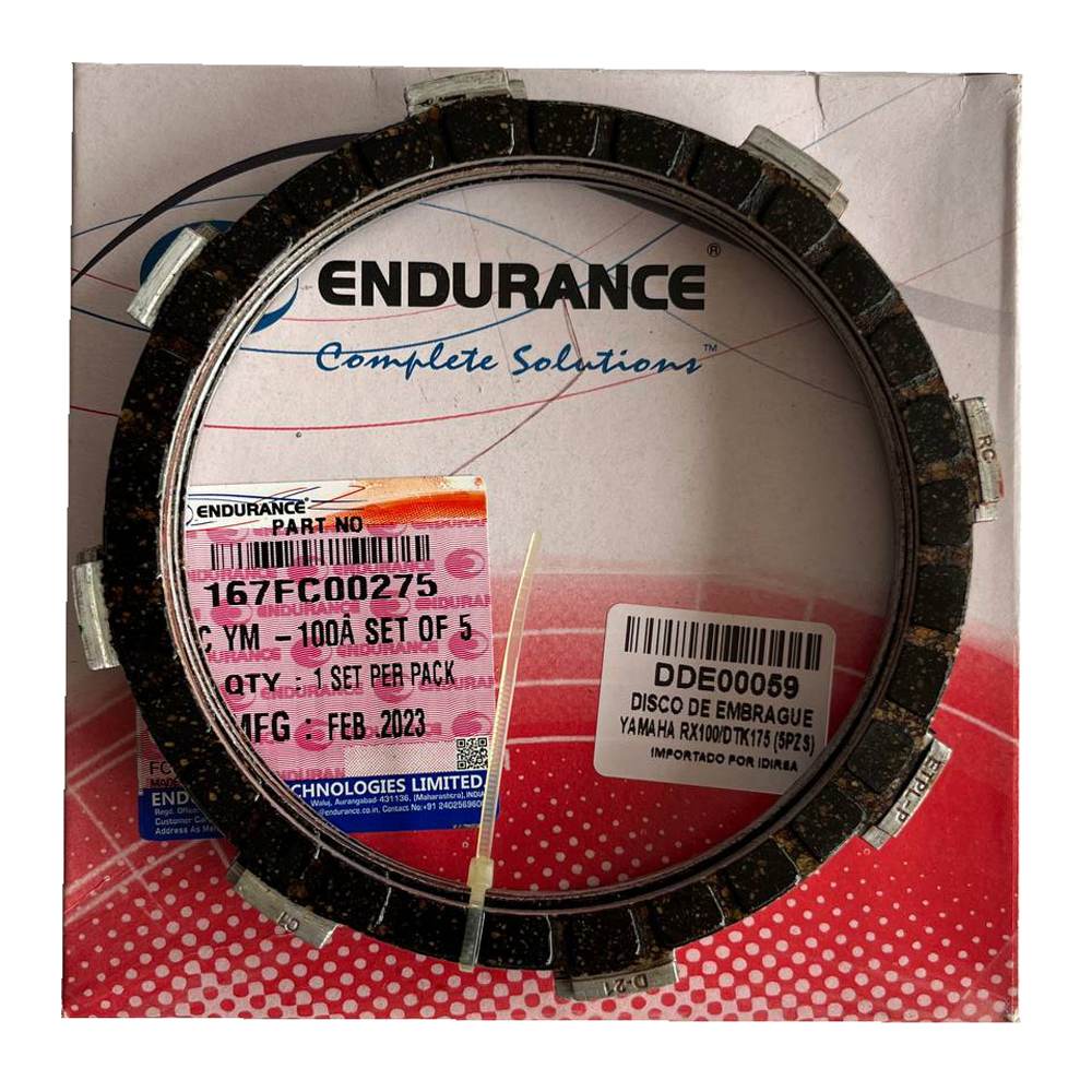 Disco Embrague Yamaha Dtk125 Dtk175 Rx100 Rx115 Rx125 Rx135 Ybr125 Yb125 5Vl Xtz125 Version Brasil 5 Pcs Endurance
