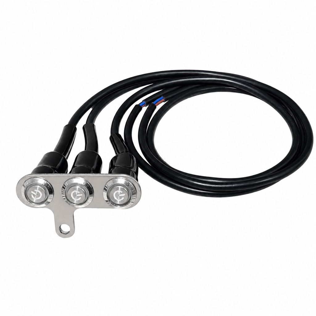 Boton Prende Apaga Universal 3 Botones Yamaha Dtk Dte Calimatic Rx100 Rx115 Rx125 Rx135 Suzuki Ts125 Ts185 Ax100 Dr200 Honda Tornado Xr250