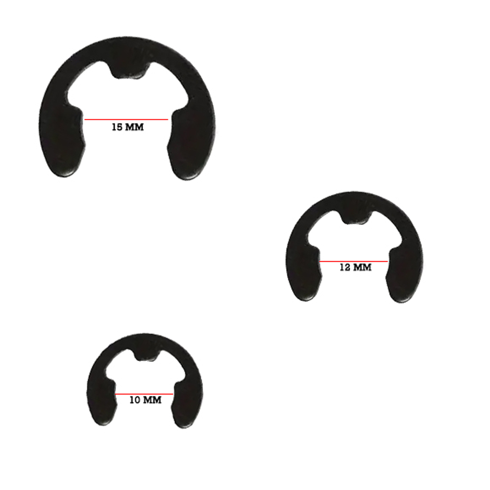 Anillo Arandela Seguro Retencion Para Eje 15 12 10 Mm Yamaha Dtk125 Dtk175 Calimatic Dte Trail Rx100 Rx115 Rx125 Rx135 Suzuki Ts125 Ts185 Ax100 Gixxer Dr200 Honda Tornado Xr250