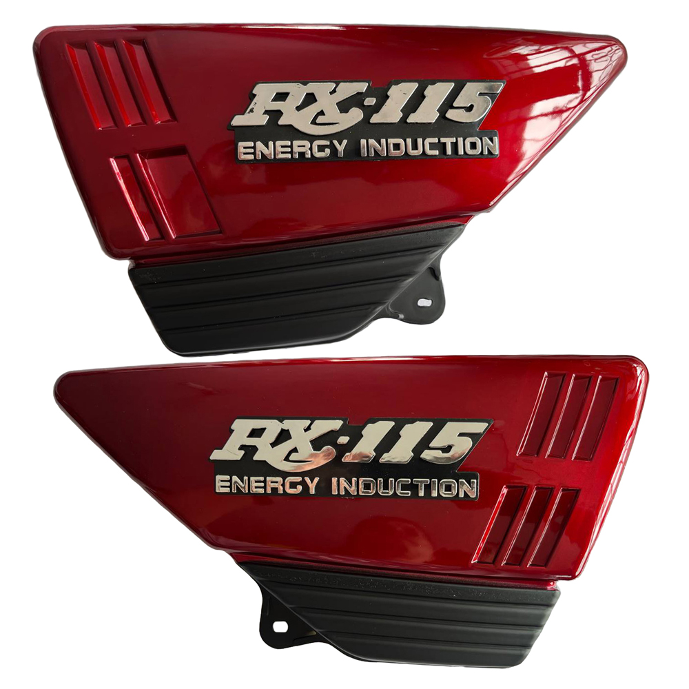 Tapa Laterales Yamaha Rx115 Con Emblema Vino Tinto Rcp