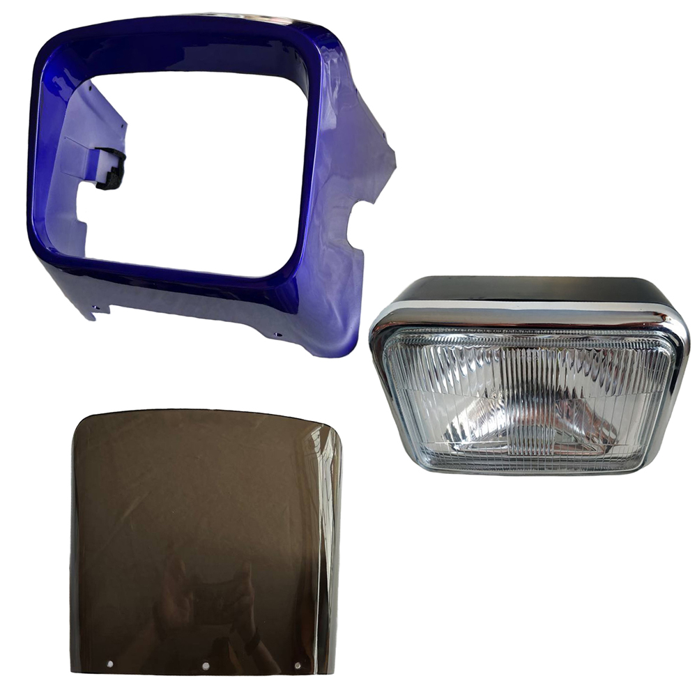 Mascarilla Faro Mica Acrilica Delantero Yamaha Rx115 Azul Rcp