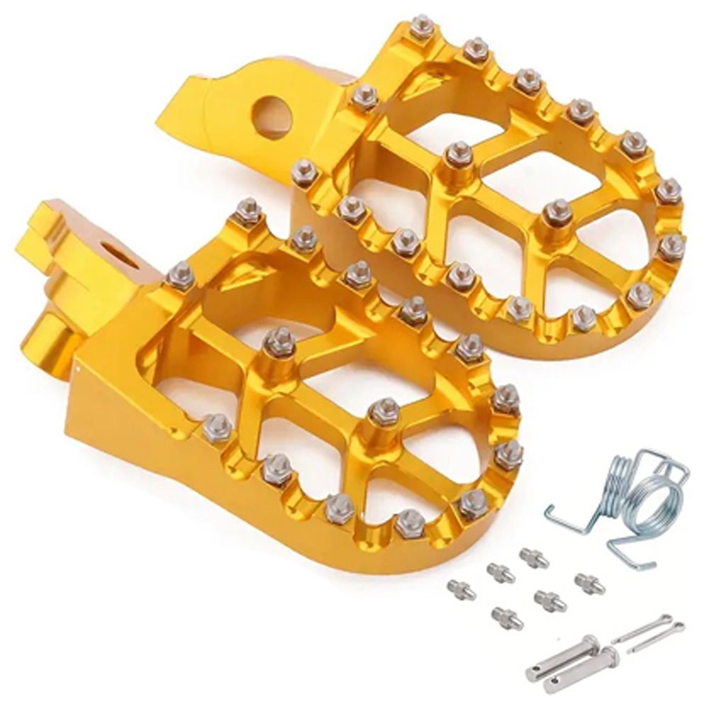 Estribo Reposapie Delantero Universal Yamaha Dtk125 Dtk175 Calimatic Dte Suzuki Ts125 Ts185 Dr200 Honda Tornado Xr250 Crf230 Dorado