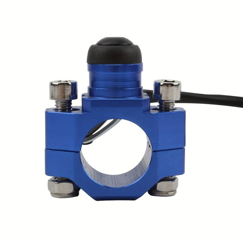 Boton Interruptor De Arrnaque De Aluminio Azul Universal Yamaha Dtk Dte Calimatic Rx100 Rx115 Rx125 Rx135 Suzuki Ts125 Ts185 Ax100 Dr200 Honda Tornado Xr250