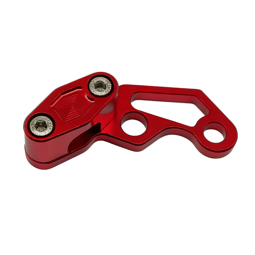 Soporte Cable Aluminio Universal Rojo Yamaha Dtk Dte Calimatic Rx100 Rx115 Rx125 Rx135 Suzuki Ts125 Ts185 Ax100 Dr200 Honda Tornado Xr250