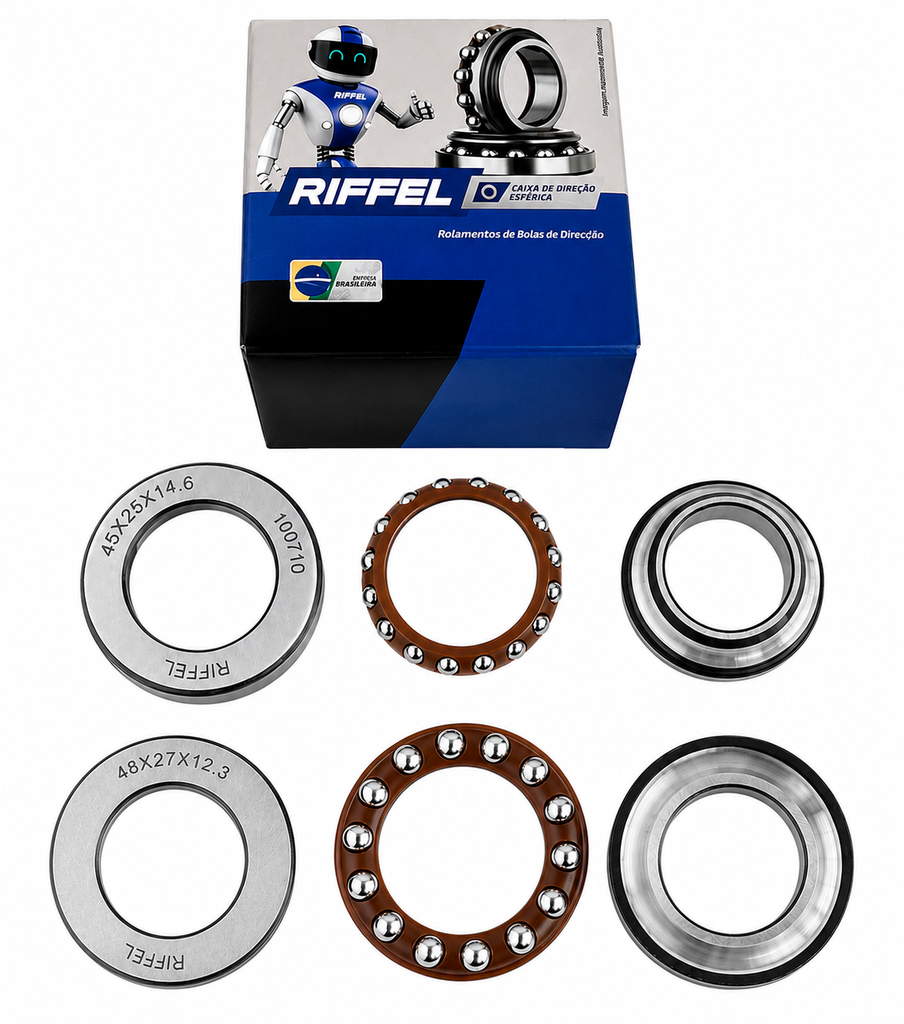 Pistas Timon Esferica Suzuki Ts185 Ts125 Gn125 Gs125 En125 Gixxer150 Gixxer250 Riffel 45X25X15 - 48X27X12.3