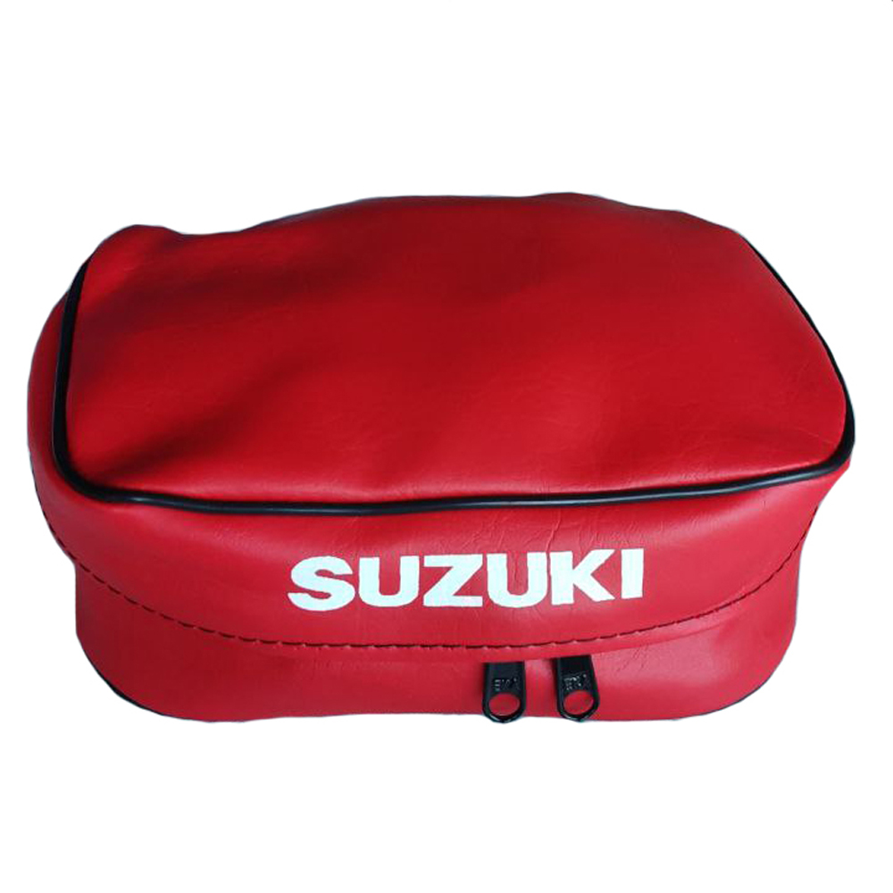 Canguro Maleta Rojo Logo Suzuki Ts185 Ts125 Ax100 Gn125