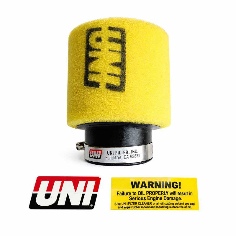 Filtro Aire Conico 1 3/4" Id X 4" Hgt 46Mm Adaptable Yamaha Dtk Uni Air Filters Amarillo