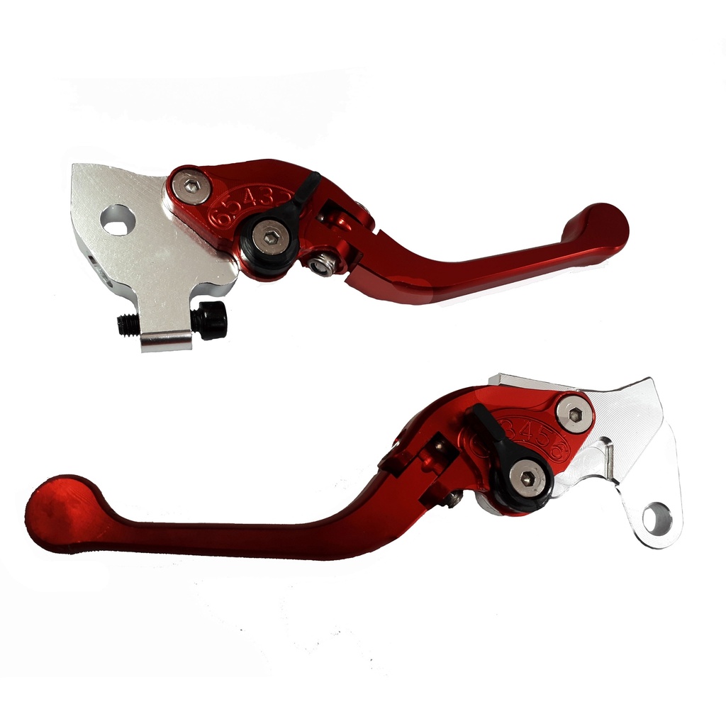 Manigueta De Lujo Retractil Aluminio Rojo Yamaha Dtk Rx100 Rx115 Rx125 Rx135 Freno Disco