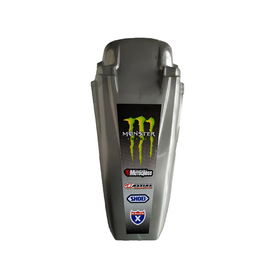Guardafango Posterior Yz Universal Gris Yamaha Dtk Dt200 Suzuki Ts185 Ts125 Dr200 Honda Xl200 Xr250 Tornado
