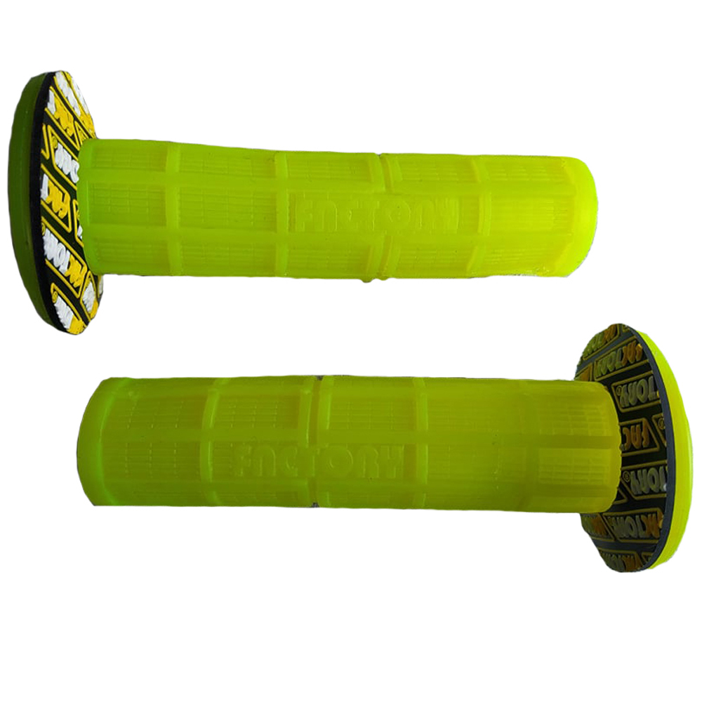 Manillar Grips Puños Tipo Protaper Competencia Verde Neon Yamaha Dtk125 Dtk175 Dte Calimatic Trail Xtz125 Ybr125 Yb125 Rx100 Rx115 Suzuki Ax100 Ax4 Gixxer Ts125 Ts185 Dr200 Honda Xl200 Xr250 Tornado Xr190 Factory