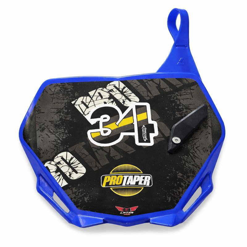 Porta Numero Universal Yz Cross Yamaha Azul Dtk125 Dtk175 Dte Calimatic Xtz125 Suzuki Ts125 Ts185 Dr200