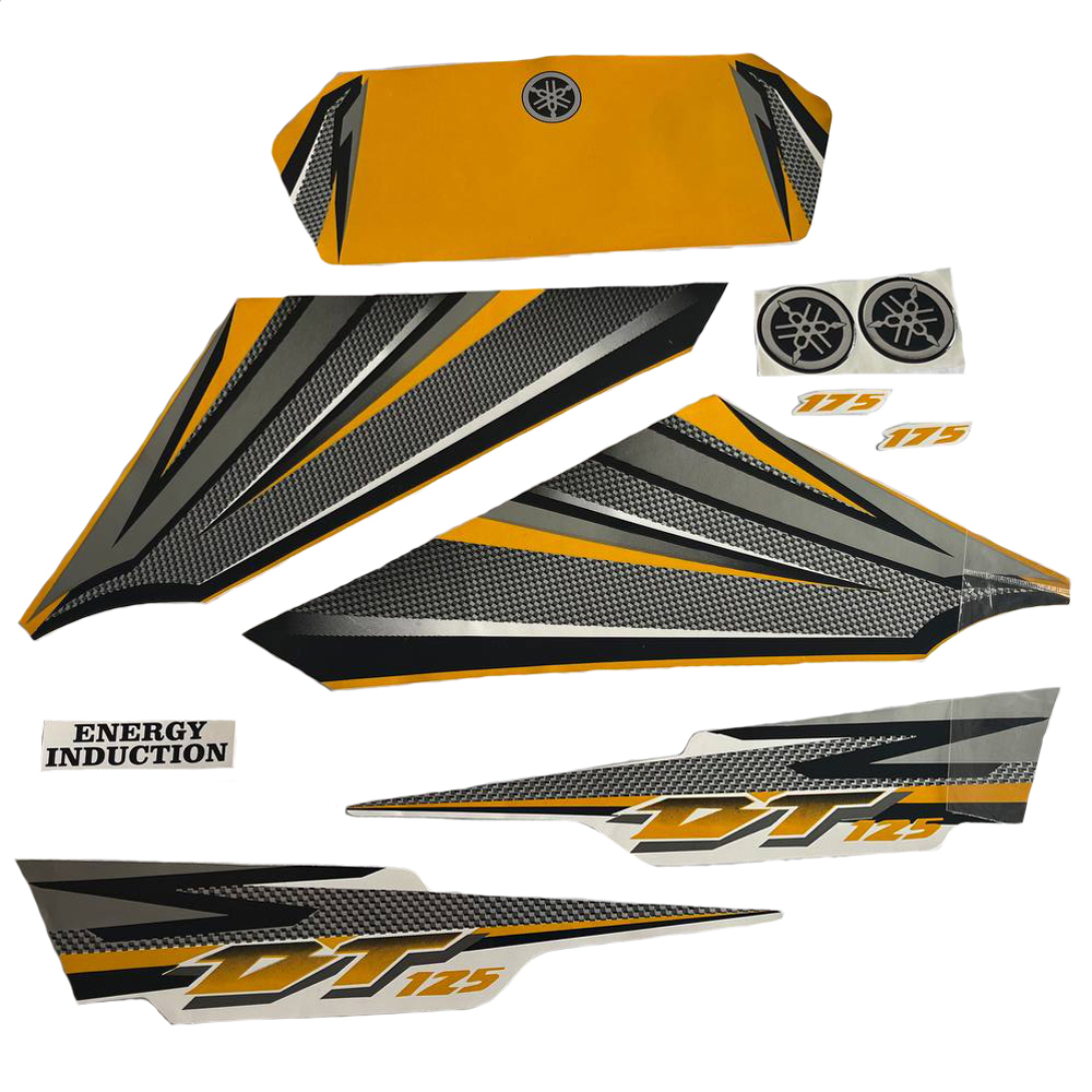 Calcomania Yamaha Dtk125 Dtk175 Completo Dorado