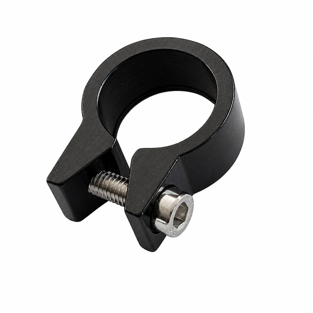 Abrazadera Cuadro Aluminio 25,4 Perno Negro