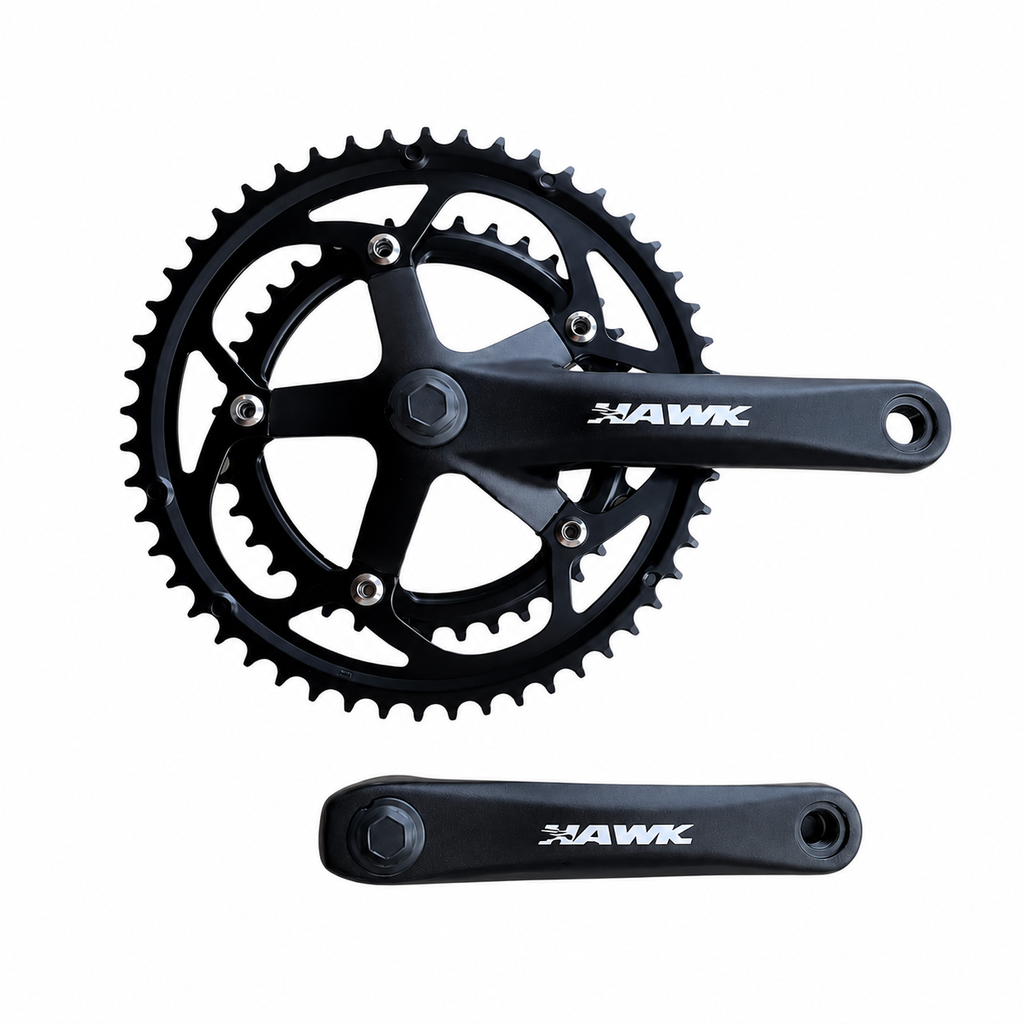 Catalina Doble 53-39T Brazo Aluminio Negro