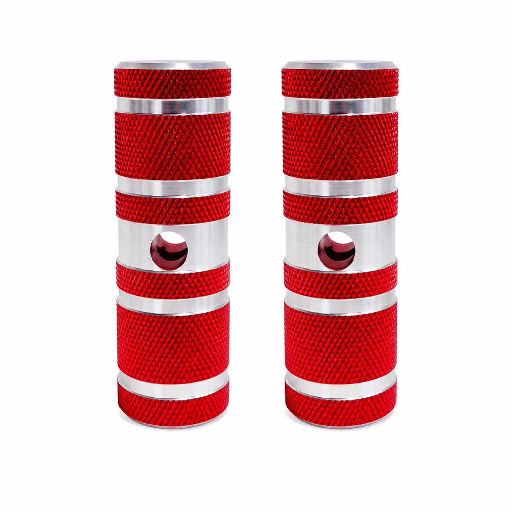 Axon Aluminio Medianos Redondo Rojo