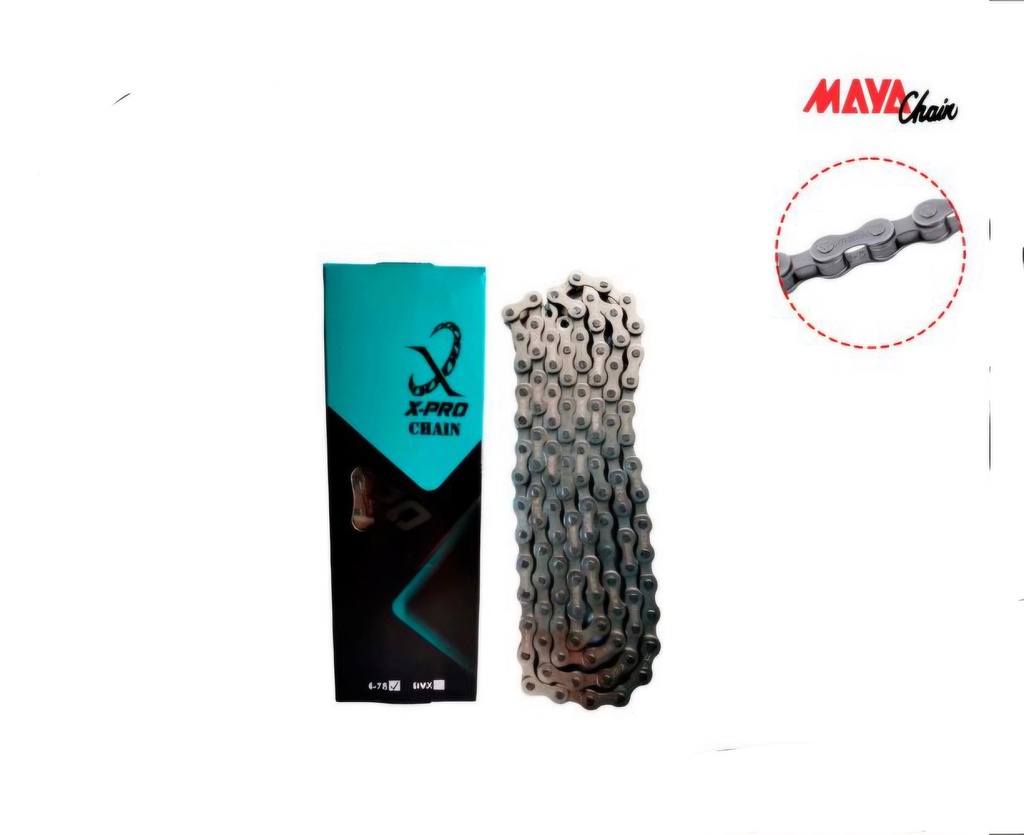 Cadena Mtb 408H 1/2x3/32 x Pro 6v y 7v Cronado