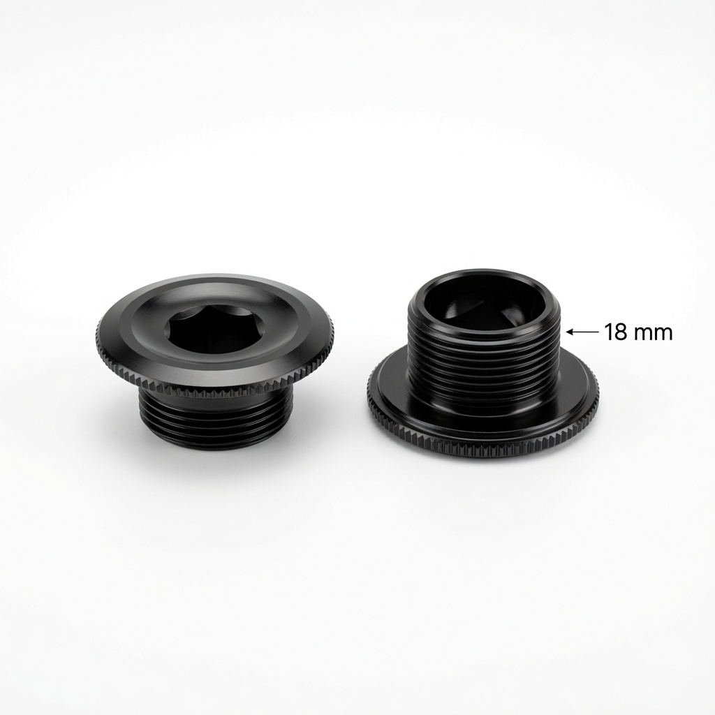 Tapa Para Eje Compacto Aluminio 18MM