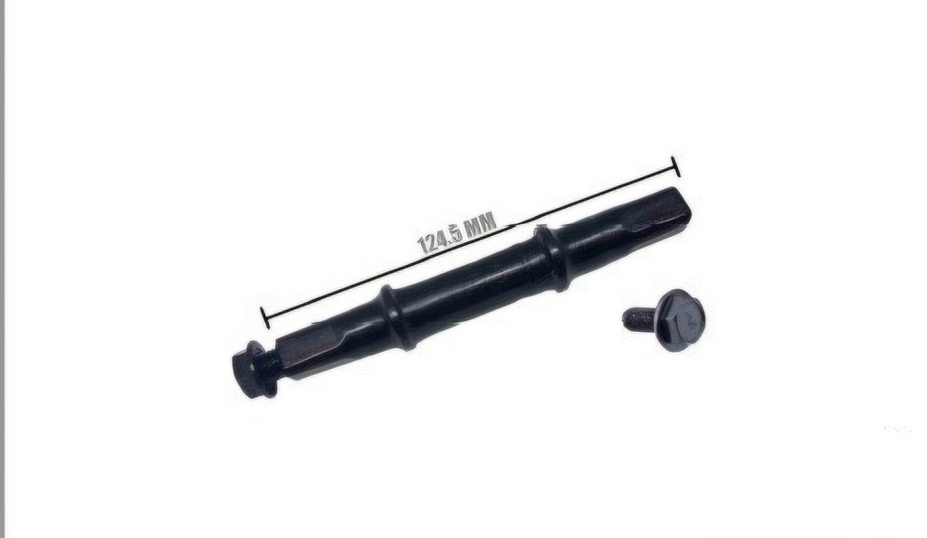 Eje Central Cuadrado Con Perno 124.5mm