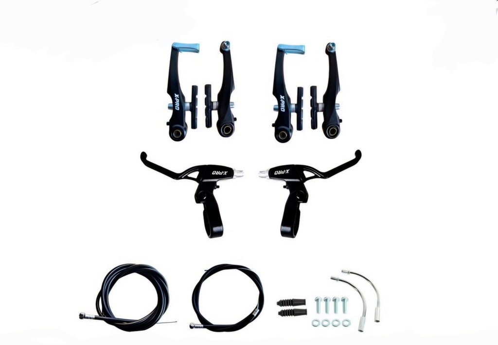 Frenos By-Brake Aluminio Hank Completo Negro