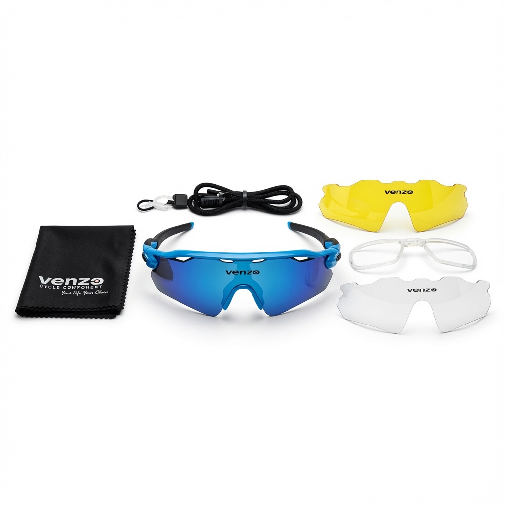 Gafas Venzo Vz-f27-015 Polarizada Azul