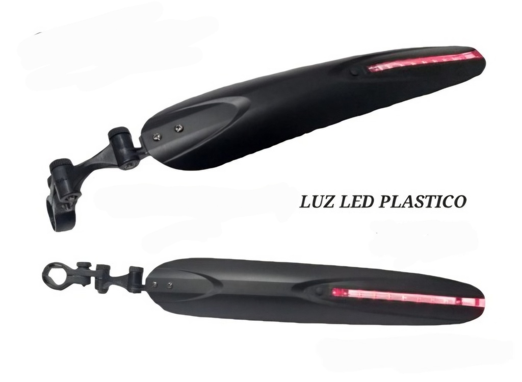 Guardafango Posterior Con Luz Led 24 26 27.5 29 Mtb