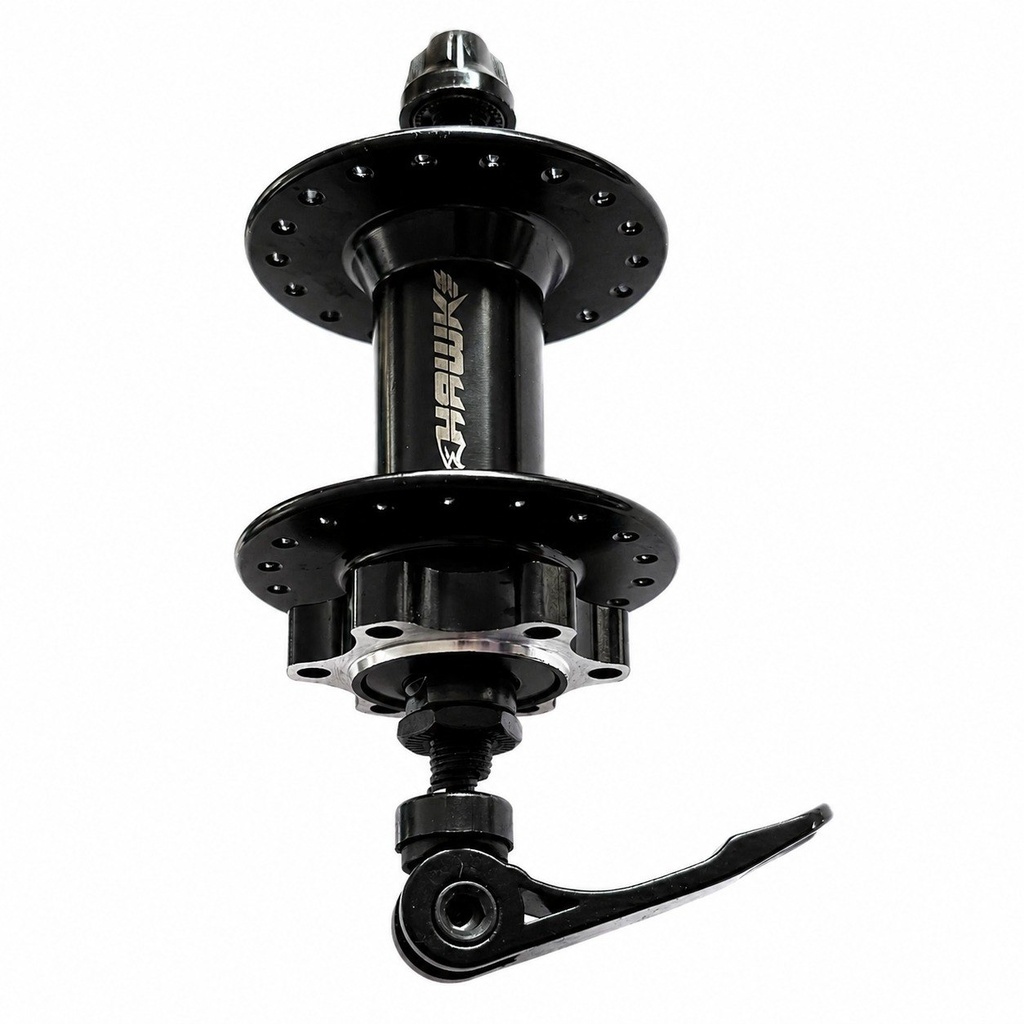 Manzana Delantera Aluminio 36H Disco Negro