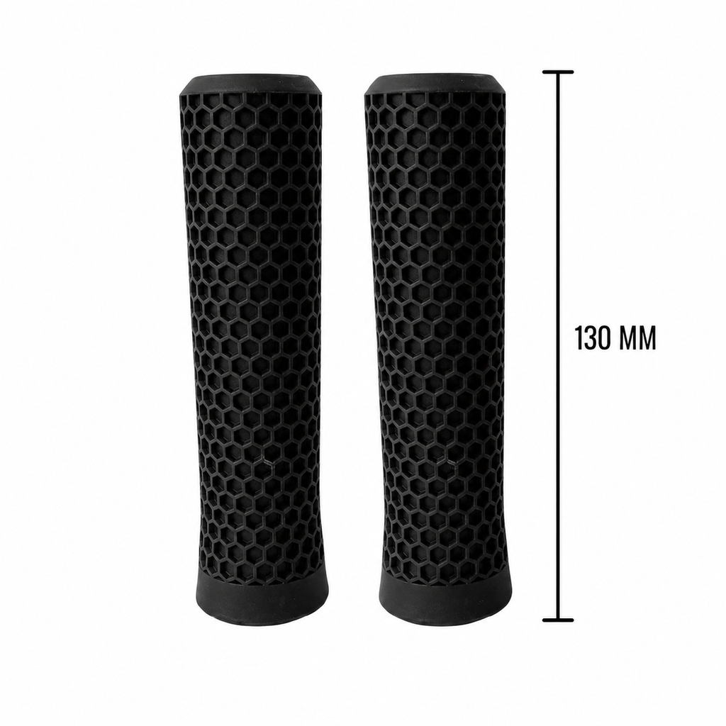 Puños Mtb Silicon Labrado Negro