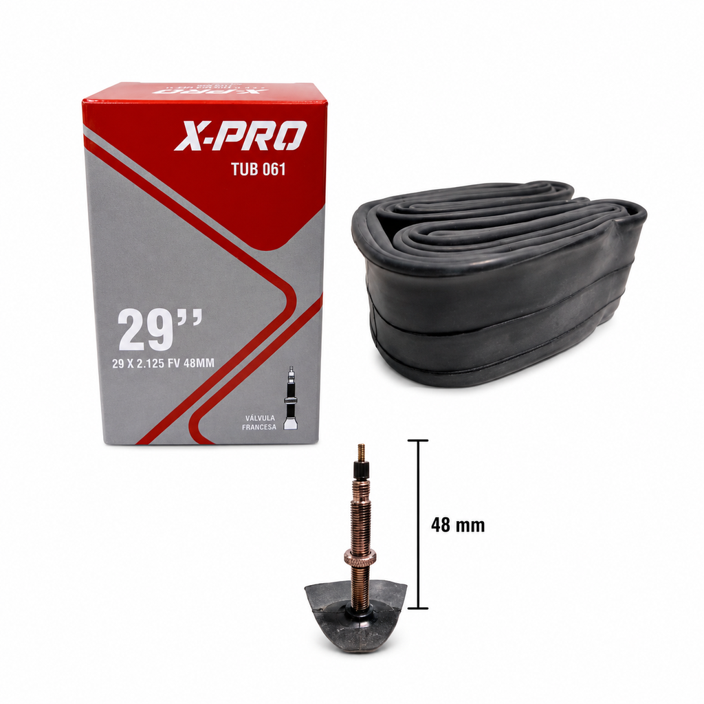 Tubo 29 X 2.125  V Francesa Butyl 48mm Xander Toom