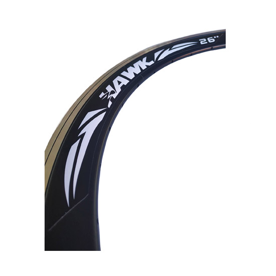 Aro Alum. 26" X 1,75 36H Doble Capa Negro F1016 50Mm