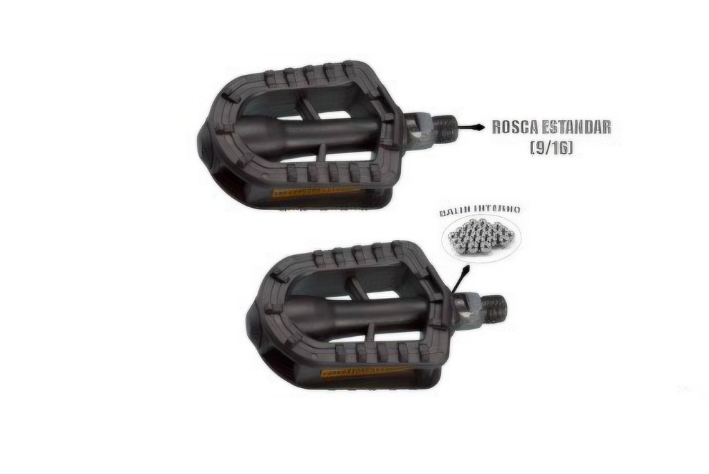 Pedal Plastico De Niño 9/16 Rosca Estándar
