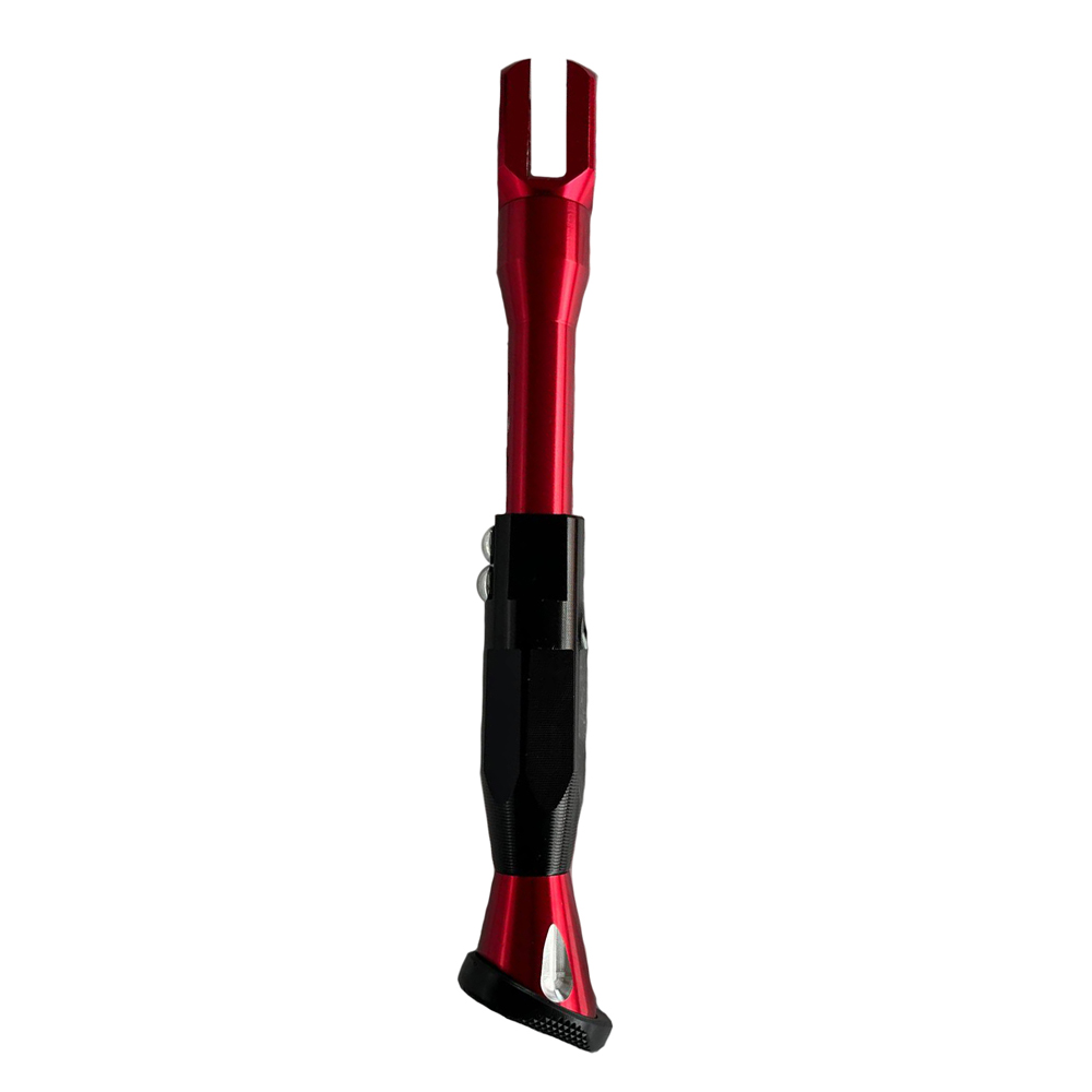 Pata Apoyo Aluminio Yamaha Rx100 Rx115 Rx125 Rx135 Dte Calimatic Trail Suzuki Ax100 Motos Sport Tvr Rojo