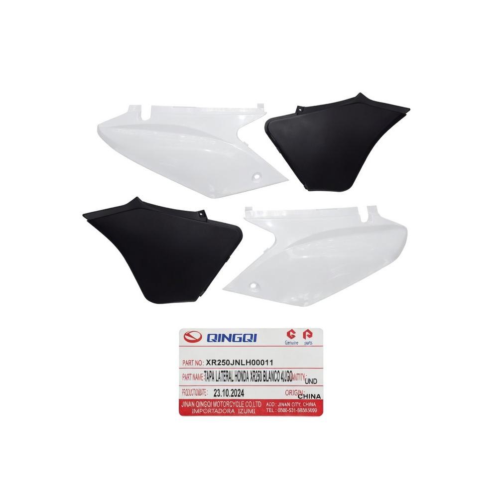 Tapa Cobertor Lateral Honda Xr250 Tornado Blanco 4 Pcs