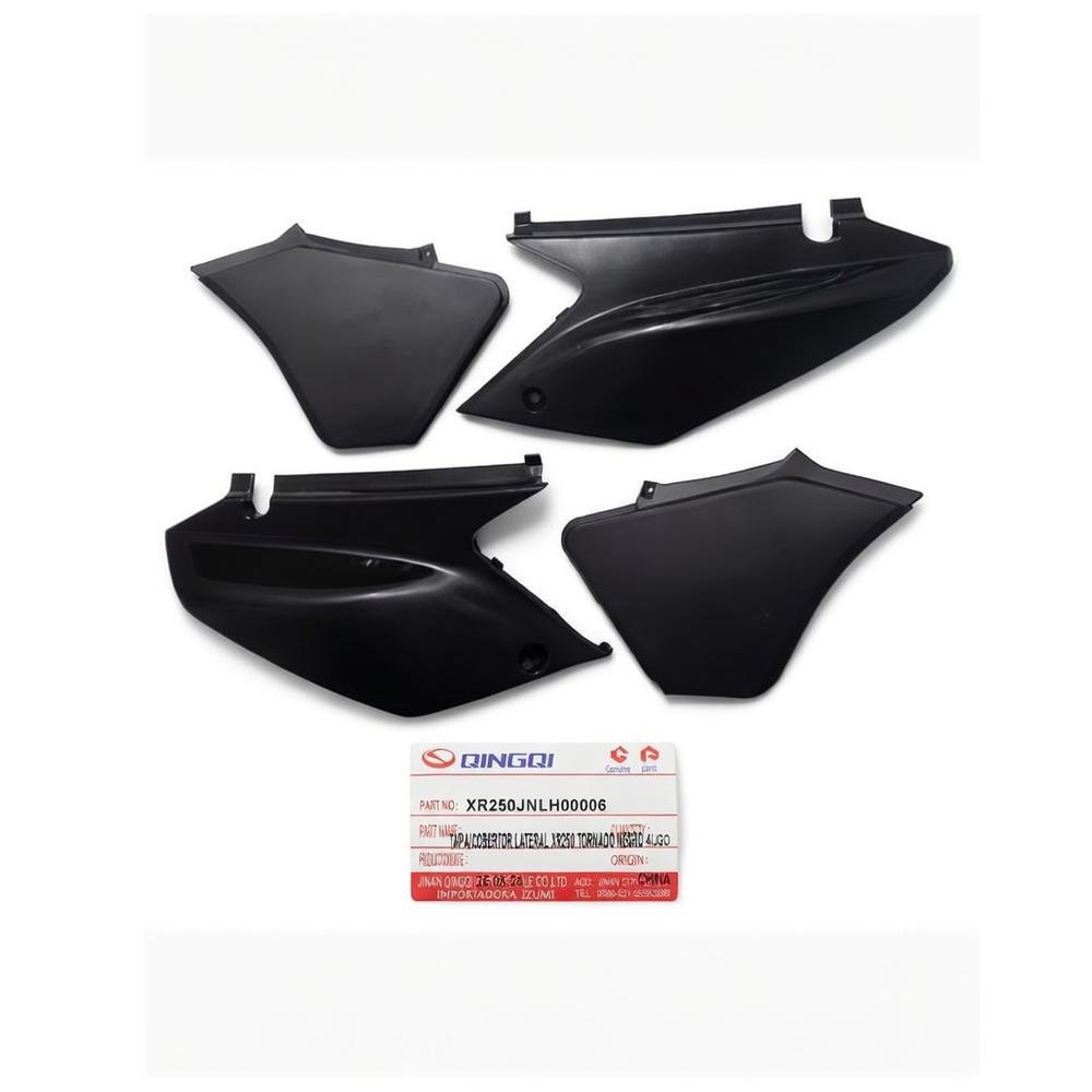 Tapa Cobertor Lateral Honda Xr250 Tornado Negro 4 Pcs