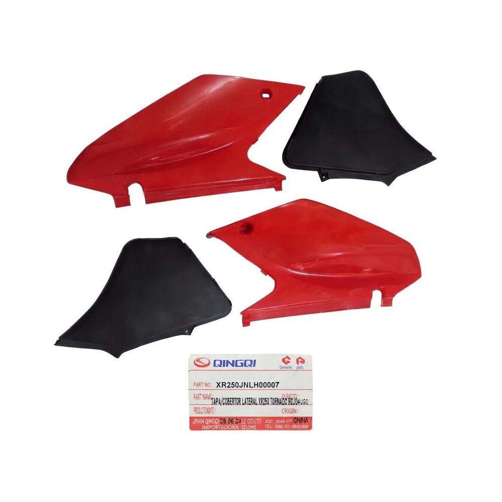 Tapa Cobertor Lateral Honda Xr250 Tornado Rojo 4 Pcs