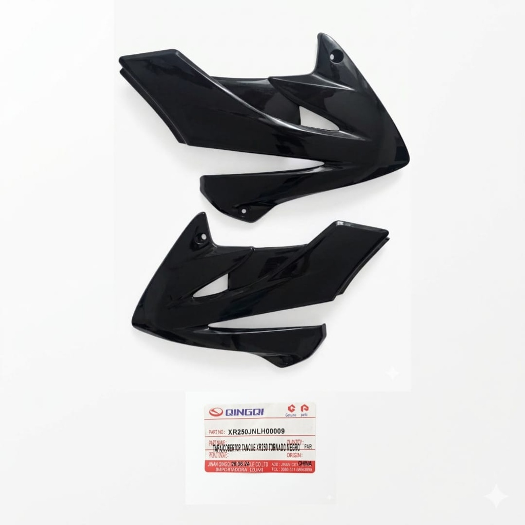 Tapa Cobertor Tanque Honda Xr250 Tornado Negro Par