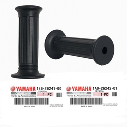 [M-4106] Puño Grips Manillar Yamaha Dtk175 Dtk125 Calimatic Dte Rx100 Rx115 Rx125 Rx135 1A0-26242-01 1E6-26241-00 Negro Sin Tope