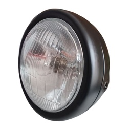 [M-4126] Faro Yamaha Rx100 Indu Redondo Completo Itaka Negro