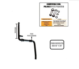 [B-0567] Brazo Americano 140mm 1/2 Pista Pequeña