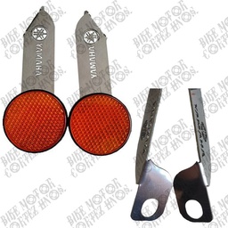 [M-4194] Porta Reflectivo Barras Par Yamaha Rx100 Rx115 Reflector Amarillo