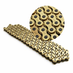 [M-0227] Cadena 520H 116L Dorado Suzuki Ts185 Dr200 Klr650 Honda Xr250 Tornado Xl200