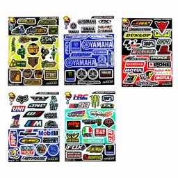 [M-0241] Calcomania De Resina Full Color Universal 20 pcs Honda Crf230 Xr250 XR150 Tornado Bross Suzuki Ax100 Gn125 Ts125 Ts185 Dr200 Gs125 Ax4 Yamaha Dte Calimatic Trail Rx100 Rx115 Rx135 Dtk Xtz Yb125 Ybr125 Axxo Daytona Dukare Igm Loncin Motoruno Ranger Shineray Shm Sukida Thunder Tuko Tundra Z1 Factory