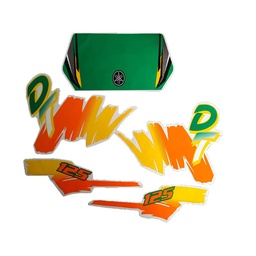 [M-0251] Calcomania Yamaha Dtk125 Completo Rojo