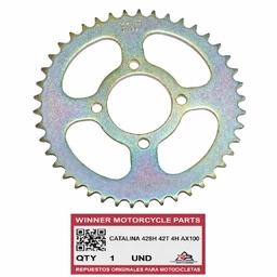 [M-0297] Catalina 428H 42 Dientes 4H Suzuki Ax100