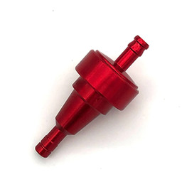 [M-0341] Filtro Gasolina Deportivo Lavable Aluminio Rojo Yamaha Dte Calimatic Dtk Trail Rx100 Rx115 Rx125 Rx135 Xtz Yb125 Ybr125 Fz16 Suzuki Ts125 Ts185 Ax100 Gn125 Dr200 Ax4 Gixxer Honda Xl200 Xr250 Tornado Bross Xr150 Xr190 Crf230 Axxo Daytona Dukare Igm Loncin Motoruno Ranger Shineray Shm Sukida Thunder Tuko Tundra Z1