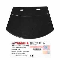 [M-0356] Caucho Terninal Guardafango Cubre Lodo Logo Yamaha Dte Calimatic Trail Rx100 Rx115 Rx125 Rx135 Original 36L-F1521-00