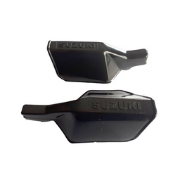[M-0384] Cubre Manos Corto Universal Negro Logo Suzuki Ts125 Ts185