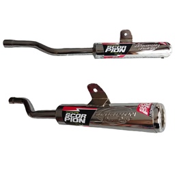 [M-0436] Silenciador Yamaha Dtk Modelo Nuevo Escorpion Cromado