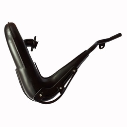 [M-0497] Escape Yamaha Dtk Negro Tipo Original