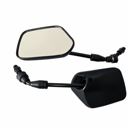 [M-0508] Espejo Retrovisor Yamaha Dtk Rx100 Rx115 Rx125 Rx135 Dte Calimatic Trail 10Mm Rectangular