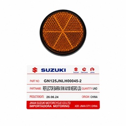 [M-0592] Reflectivo Seguridad Redondo 5Mm Negro Amarillo Suzuki Gn125 AX1OO JNLH00045-2